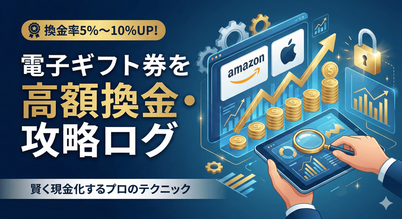 電子ギフト券を1円でも高く売るための高額換金・攻略ログ：賢く現金化するプロのテクニック